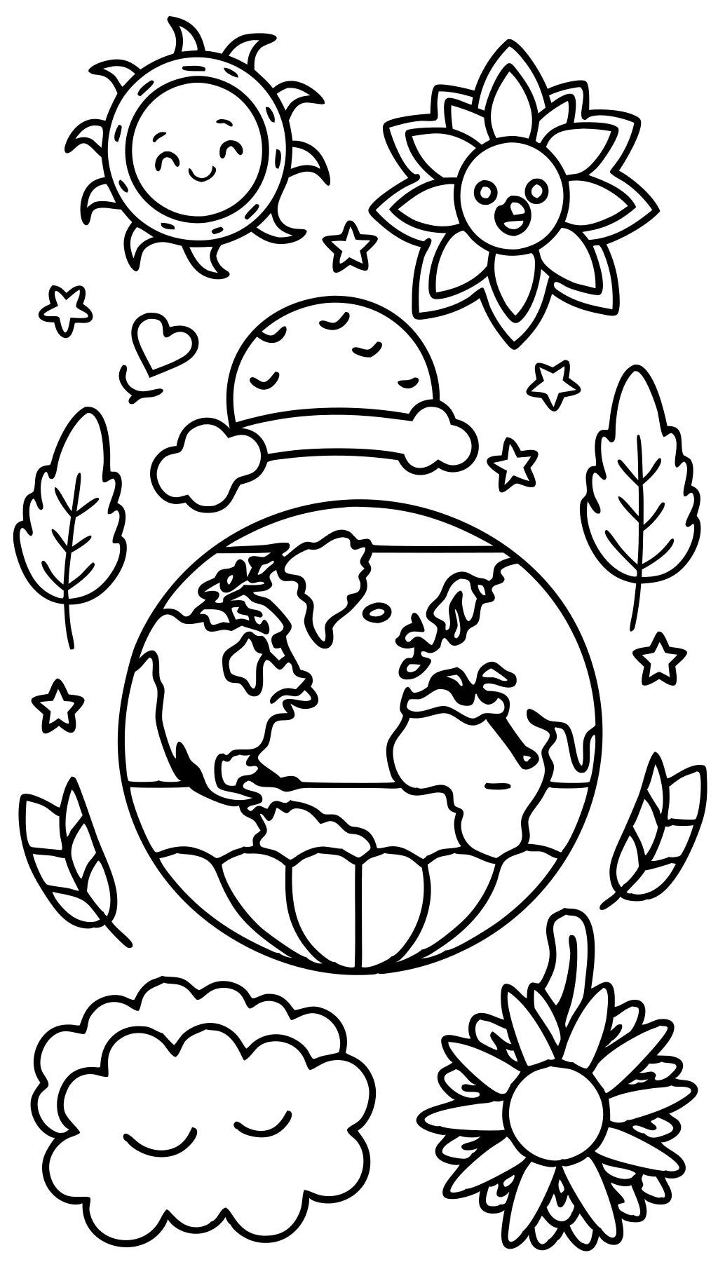 coloring pages for earth day